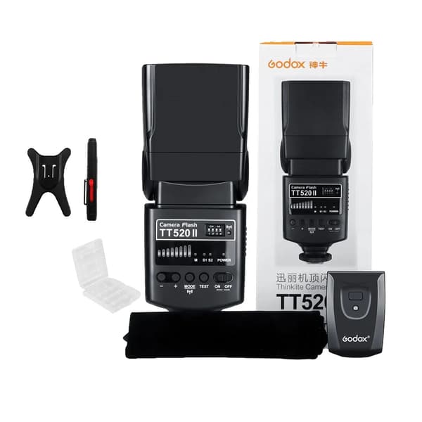 Godox Thinklite -kamerasalama TT520II, yhteensopiva useiden merkkien kanssa, vakaa väri lämpötila,TT520II