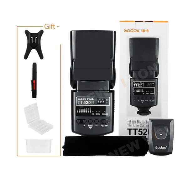Godox Blitz, 33m Guide Nummer, 0,1-5s Genopladningstid,TT520II