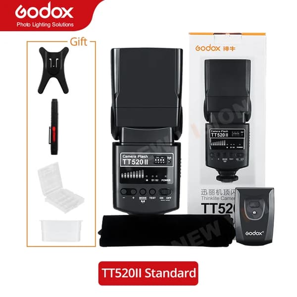 Godox TT520 II -salama, 433MHz langaton signaali, salaman laukaisin, TT520II