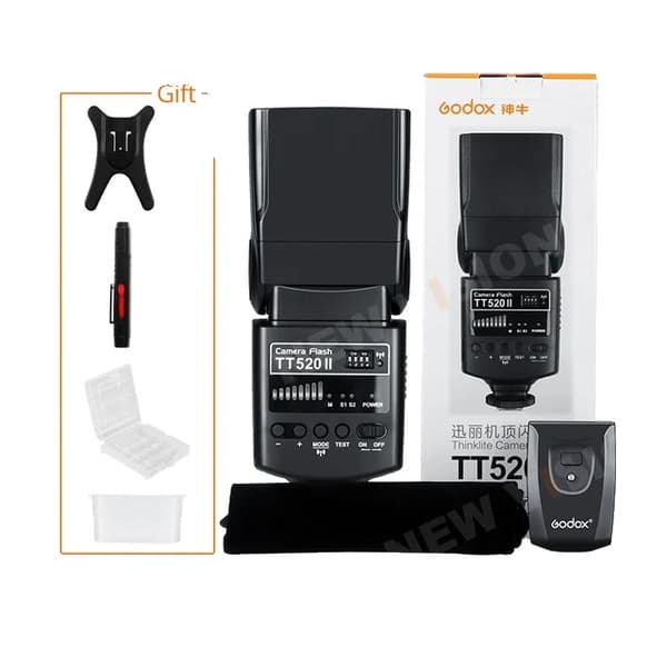 Godox TT520 II -salama, 433MHz langaton signaali, salaman laukaisin, TT520II