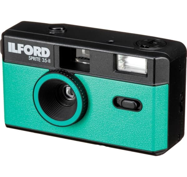 Ilford Sprite 35-II, svart/blågrønt