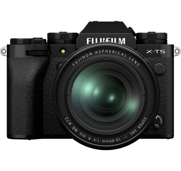 Fujifilm X-T5 + 16-80mm, musta