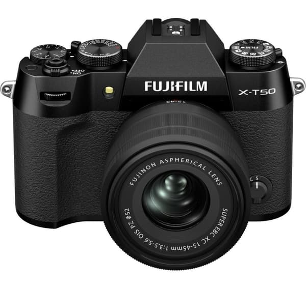 Fujifilm X-T50 + 15-45mm, sort