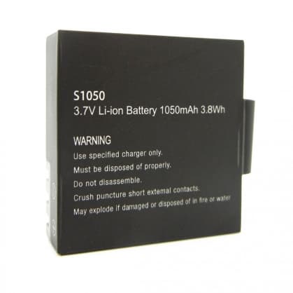 Actionkamera 1050mAh Akku til GoXtreme BlackHawk 4K & GoXtreme Stage 2.5K 0, Goxtreme