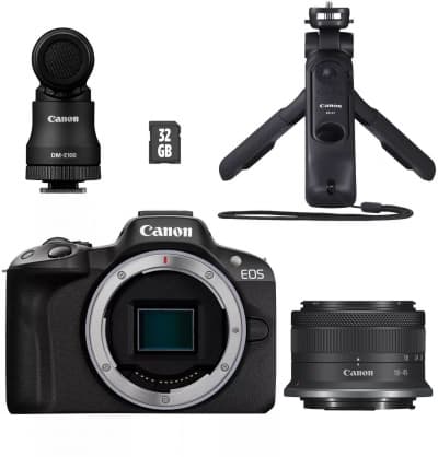 Hybridkamera, EOS-R50 RF-S 18-45 mm Creator Kit, Canon Svart