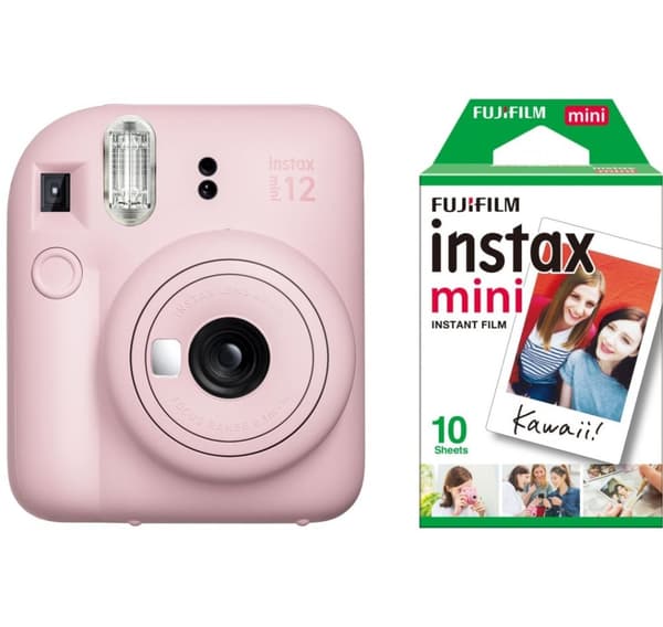 Fujifilm Instax Mini 12, kukkanpunainen + kalvo