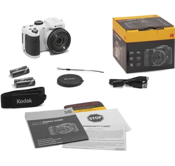 Kodak PixPro AZ255, valkoinen