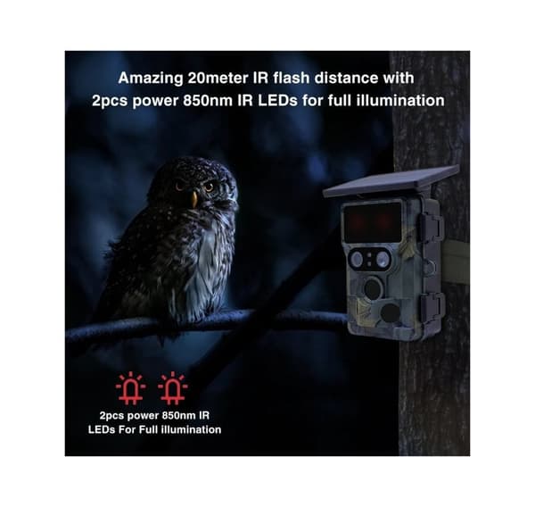 Stealth Gear -polkukamera Nightjar Solar 4K