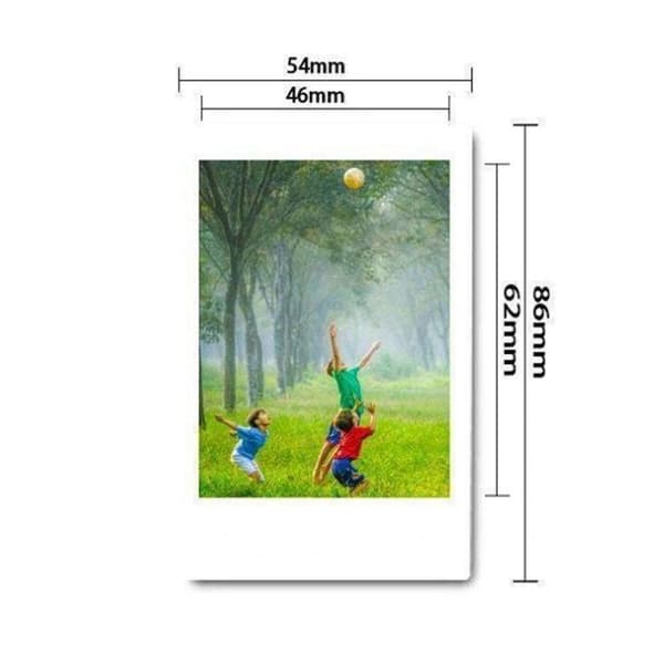 CONFOZEN® fotopapper 20 ark Lämplig för mini7, mini7s, mini10, mini20, mini25, mini30, mini50, mini50S, mini55