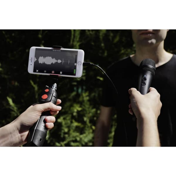 IK Multimedia iRig Mic HD 2 Mobilmikrofon Sändare signal:Sladd inkl. kabel, inkl. väska, inkl. stativ Micro USB Sladd