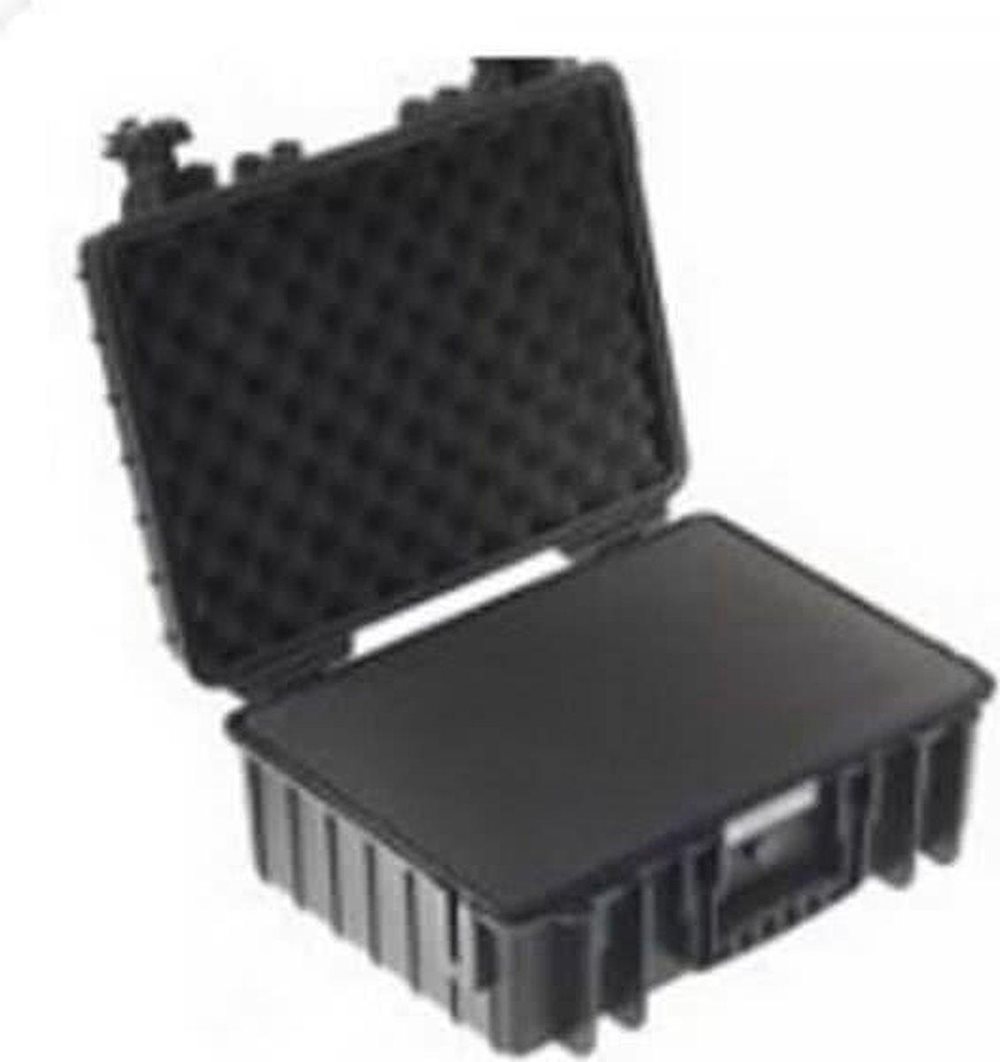 B&W Outdoor Case Typ 5000 svart vadderad mellanvägsinsats