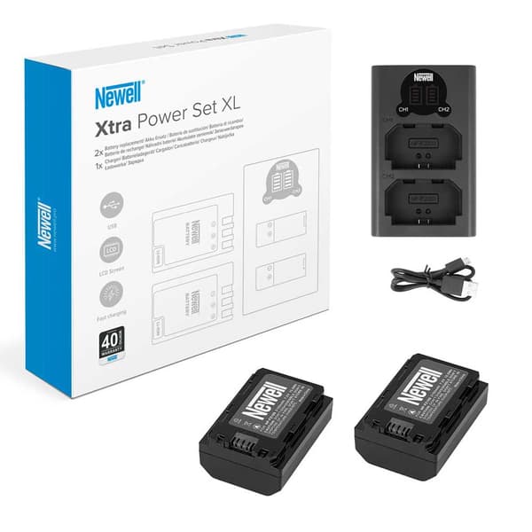Newell Batterier Np-fw Dl-usb 2 50 Dobbelt Oplader Transparent
