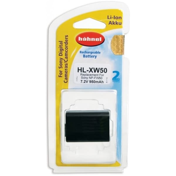Hähnel HL-XW50 -litiumioniakku Sony-kameroihin