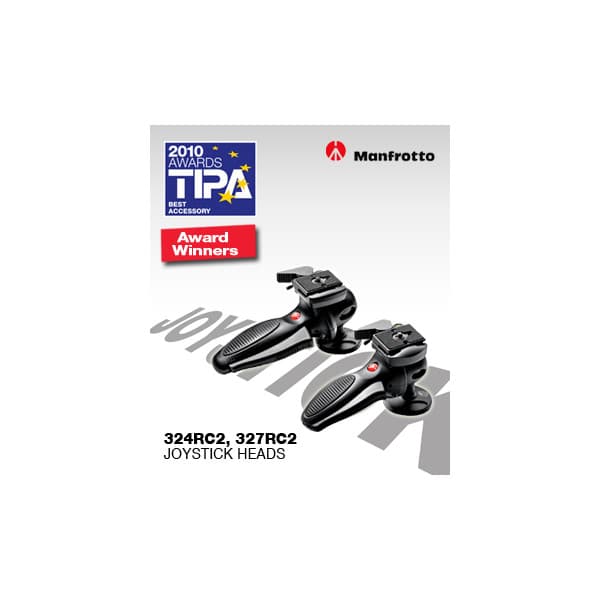 Manfrotto 327RC2 Light Duty Grip Ball Head - Justera kameran 360 grader på stativet med en handrörelse