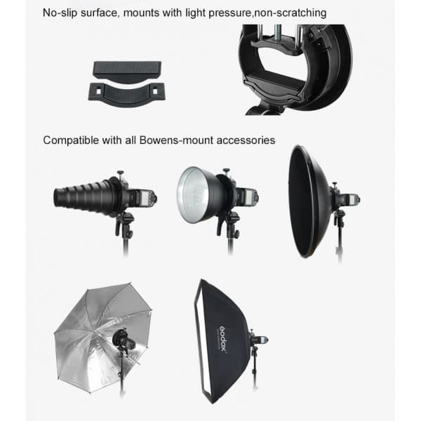 Godox S2 Bracket Bowens -salama-adapteri