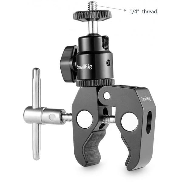 SmallRig 1124 7" -klemme med 1/4" kuglehoved