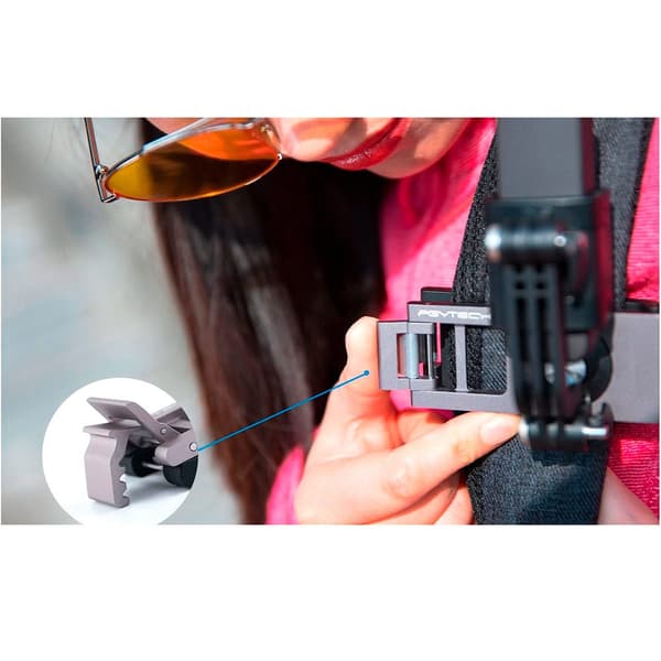 Pgytech Remhållare För Dji Osmo Pocket/action/gopro Svart