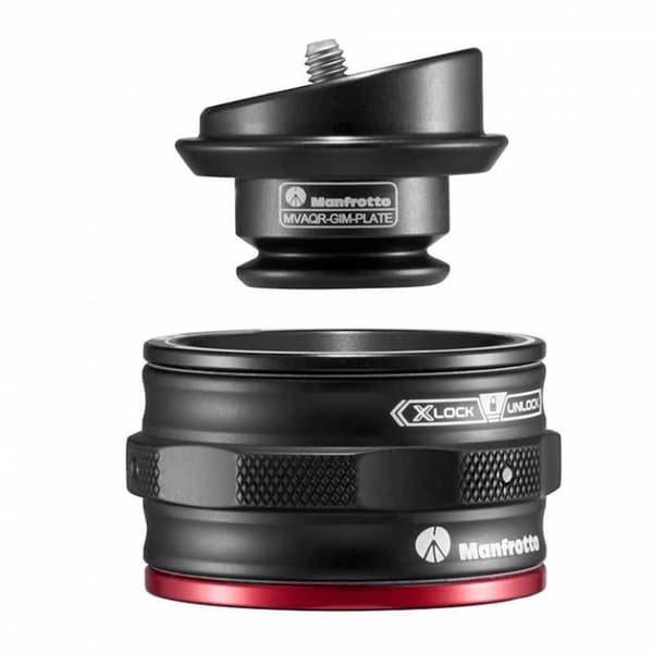 Manfrotto Mvaqr-gim-plate Snabbfrigöringssystem Silver