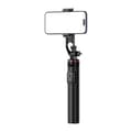 Miniatyrbilde 2 av 4: Teleskopisk selfiepinne med stativ og Bluetooth 5.2-fjernkontroll, 1,3 m - Svart