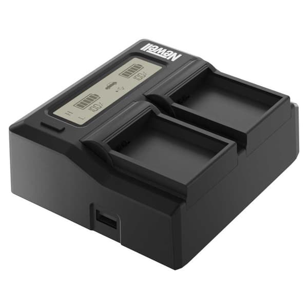 Newell Dc-lcd-kaksoislaturi Np-f Np-fm -akulle Musta