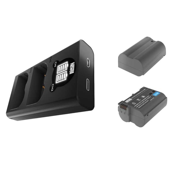 Newell Dl-usb 2 Batterier En-el15b Dobbelt Lader