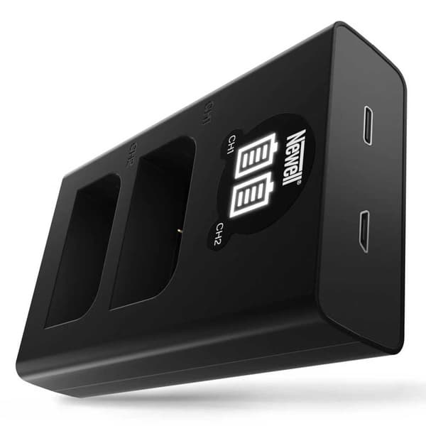 Newell Dl-usb 2 Batterier Lp-e6n Dobbelt Lader