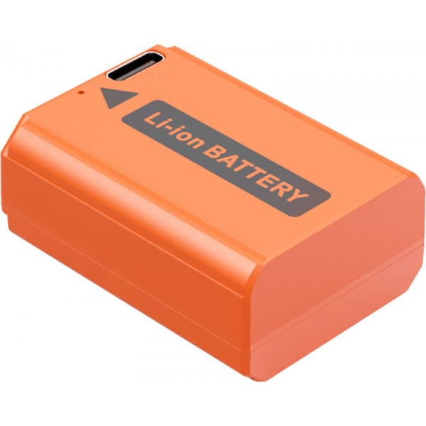 SmallRig 4965 NP-FW50 USB-C ladattava kamera-akku – Oranssi