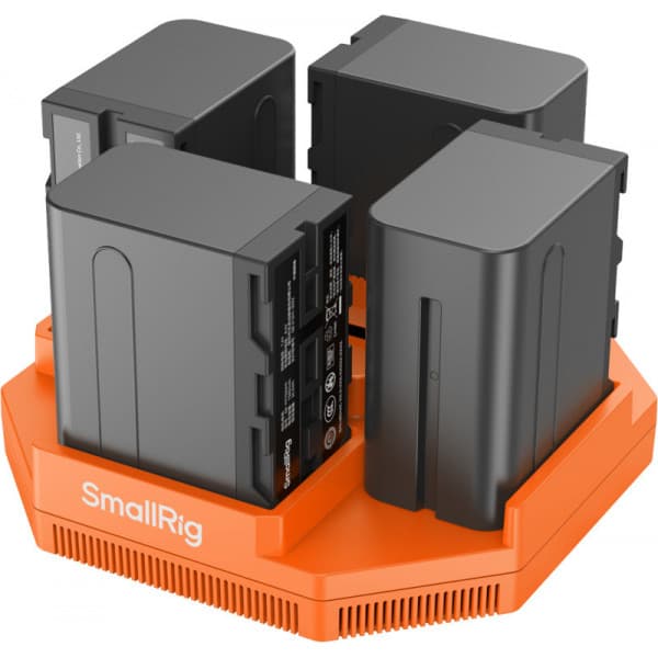 SmallRig 4837 NP-F 4-kanals batterilader