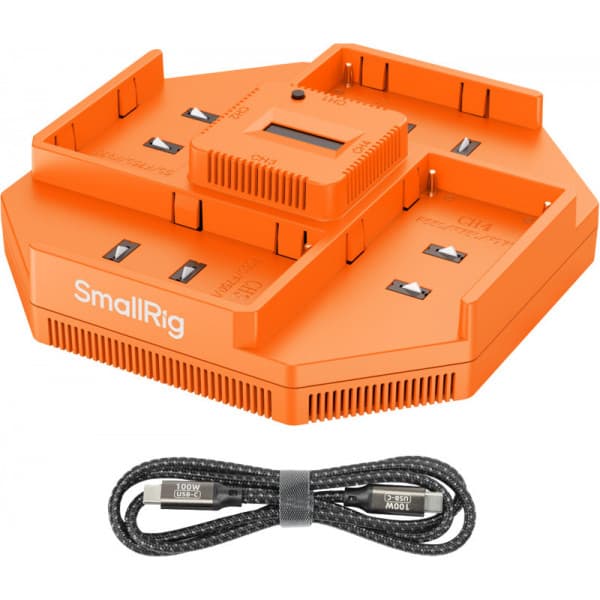 SmallRig 4837 NP-F 4-kanals batterilader