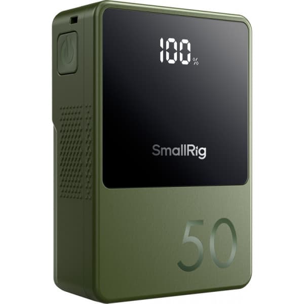 SmallRig 4872 V-Mount Batteri Mini VB50 -batteri, grøn Grøn