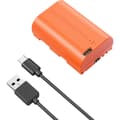 Miniatyrbillede 2 af 3: SmallRig 4968 LP-E6NH USB-C opladeligt kamera-batteri – Orange
