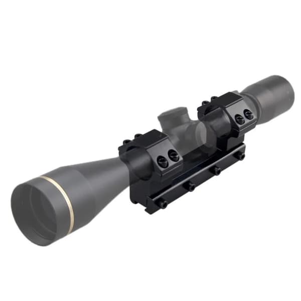 Kikarfäste i ett stycke hög 1″ Genetisk skena 11 mm stoppstift