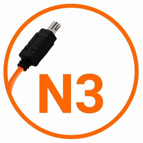 Miops Camera Connecting Cable Nikon N3 Orange