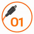 Miniatyrbillede 1 af 2: Miops Camera Connecting Cable Olympus O1 Orange