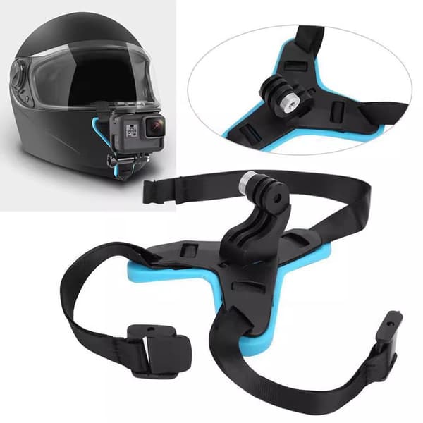 Urheilukameran kypärän leukakiinnitys mukautettu GOPRO11/10/9/7/6 DJI-pyöräilyammuntahihnan kiinteät lisävarusteet