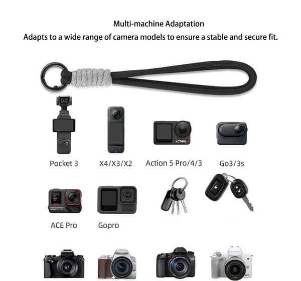 DJI OSMO POCKET 3 -käsihihnalle Gimbal-kameran rannehihna X4/X3 kaulanauhan tarvikkeet