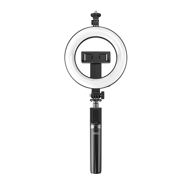 XO Selfie-stick med stativ, LED-lys og bluetooth