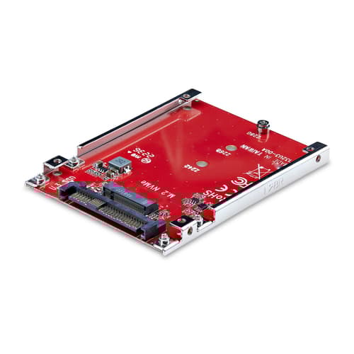 M.2 TO U.3 ADAPTER/CONVERTER/M2 NVME SSD TO 2.5INCH U.3 Rød