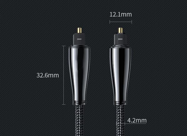 NÖRDIC 5m Toslink/SPDIF optisk fiber kabel