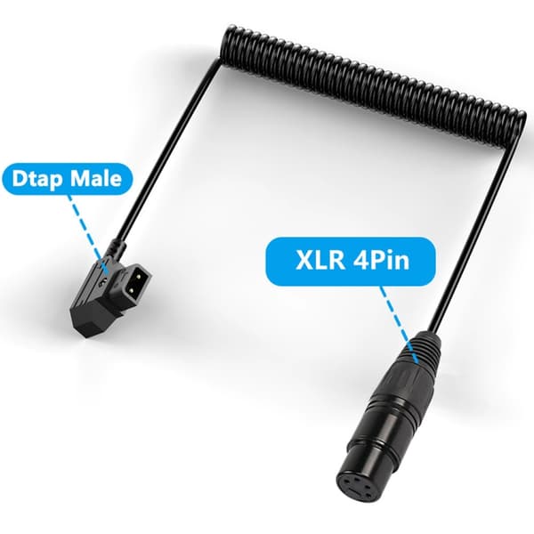 Adapterkabel D-Tap Hane till XLR 4 Pin 1,5m