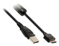 Miniatyrbillede 2 af 3: Valueline VLCP60806B20 Kameradatakabel Usb 2.0 A han - 12p Canon-stik han 2.00 M sort