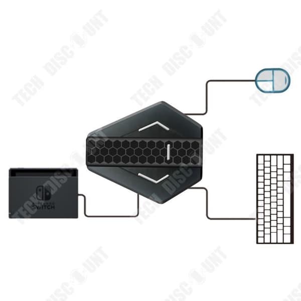 TD® trådbunden USB tangentbord och mus omvandlare Ingen fördröjning Ingen fördröjning Lämplig för X-360/X-1/P3/P4/N-SW-konsoler