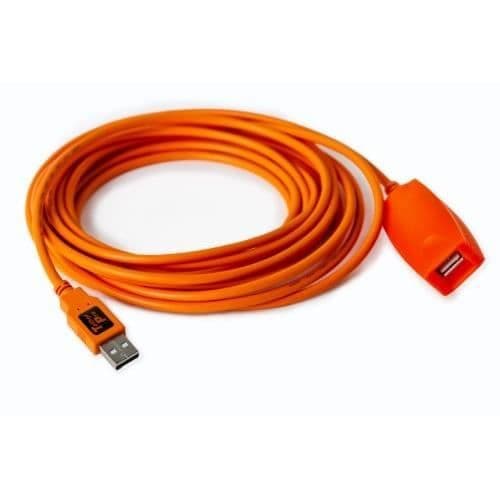 USB 2.0 förlängningskabel - TETHER TOOLS - TetherPro - 5m - Aktiv - Färg Orange