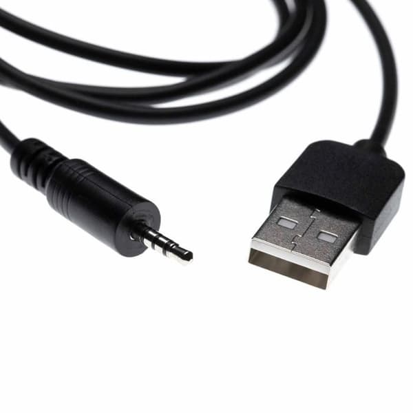 vhbw Laddningskabel Jack kompatibel med JBL Synchros E50BT, E50, E40BT, E40, J56, J56BT hörlurar -USB till AUX-jack -Version