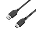 Miniatyrbild 1 av 6: Kabel för Canon PowerShot A300/A3000 IS/A310/A3100 IS/A3150 IS/A3200 IS - MINI USB/USB 2.0 Svart 1 Meter Phonillico®