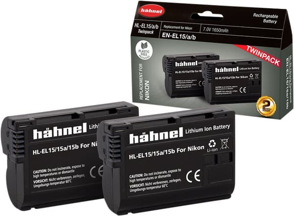 Hähnel BATTERY NIKON HL-EL15HP TWIN PACK