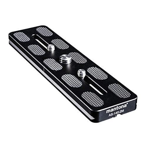 Mantona 21465 quick release plade Arca Swiss, 140 mm sort