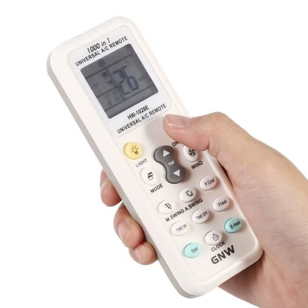 Universell fjernkontroll - FDIT - K-1028E - Kompatibel med klimaanlegg - LCD-skjerm - Innebygd tidsur