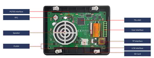 LCD 4,3"" 800x480 kapacitivt touchpanelhus RS485 højttaler DWIN HMI