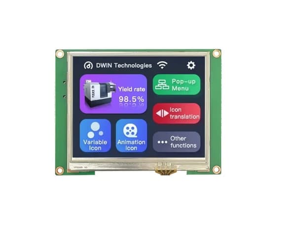 LCD 3,5" 320x240 resistiv pekskärm DWIN HMI